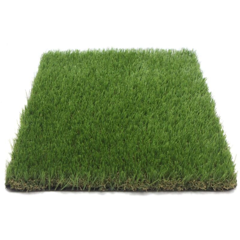 Gazon artificiel en rouleau 4m x 1m Hauteur 35 mm - coloris Vert pin Vert bambou