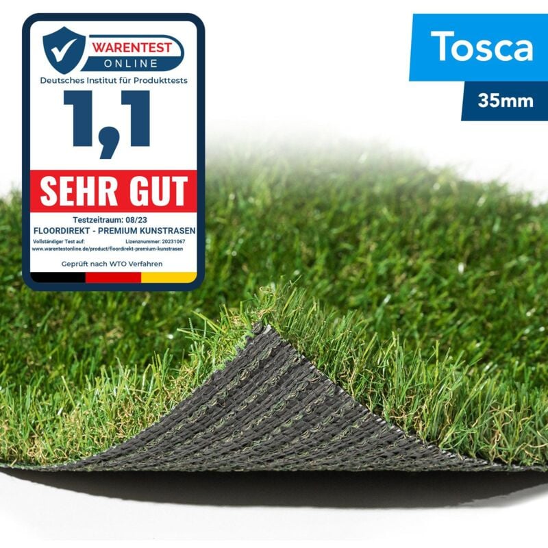 Pelouse artificielle Tosca Hauteur: 35 mm 200 x 500 cm
