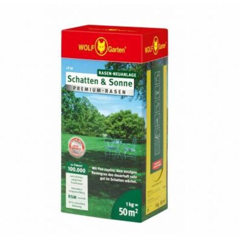 Gazon haut de gamme Wolf Garden, pour l'ombre et le soleil, 50 m²