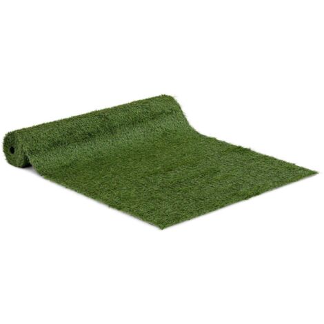 Gazon Pelouse Synthétique Artificiel Vert 100x400 cm Fibres 30 mm Résiste Aux UV - 6500, Argent