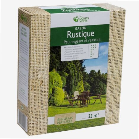 Gazon Rustique Enrichi Les Doigts Verts 1 kg