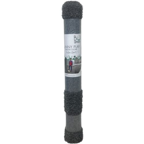 Gazon Synthétique 23mm - FUNNYPLAY Gris - Rouleaux - 1m x 3m