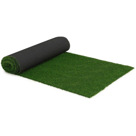 Tapiss Gazon Terrasse Floordirekt Farbwunder Pro - Gazon Synthétique Premium Allemand Pour Terrasse Et Balcon | Gris 200x250 Cm Drainage Intégré Antidérapant
