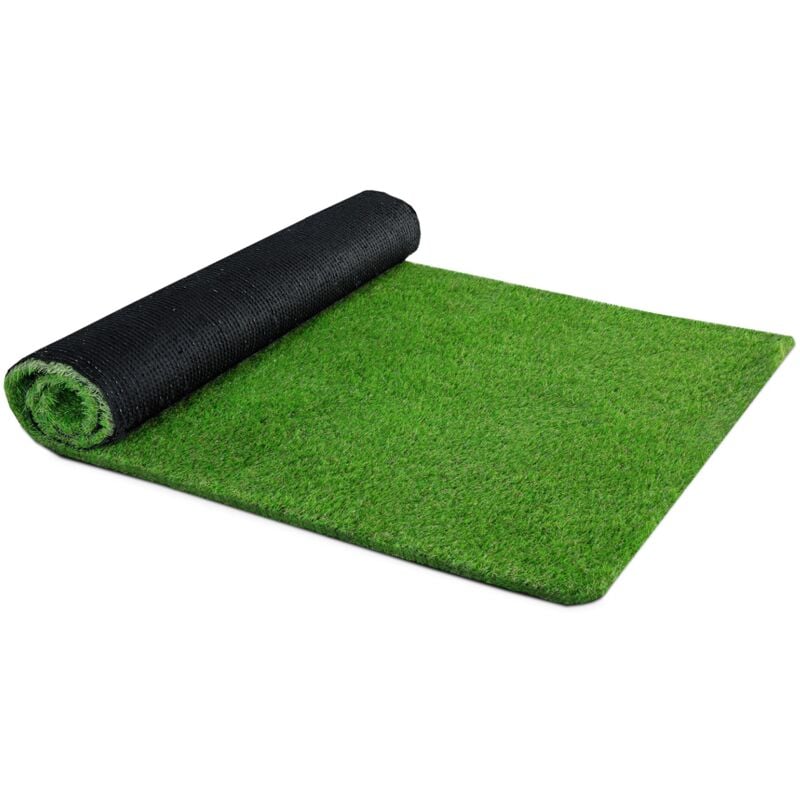 Gazon synthétique artificiel 1x10 m 30 mm d'épaisseur pour jardin et balcon