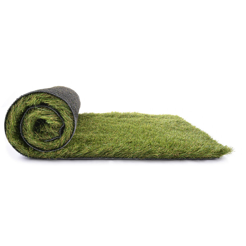 Gazon Du Sud - gazon SYNTHéTIQUE relax 45 mm largeur en m - 1 m, longueur en m - 1M - 3 verts et 1 beige