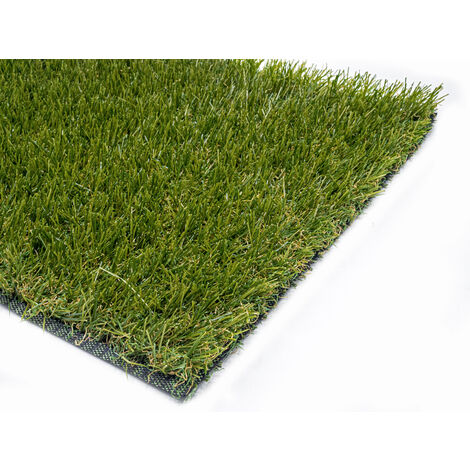 Gazon synthétique VADOR 30 mm – Rouleau 2 x 5 m – Haute densité 16.800 points/m² – Drainage 40 l/min/m² – Garantie 6 ans UV