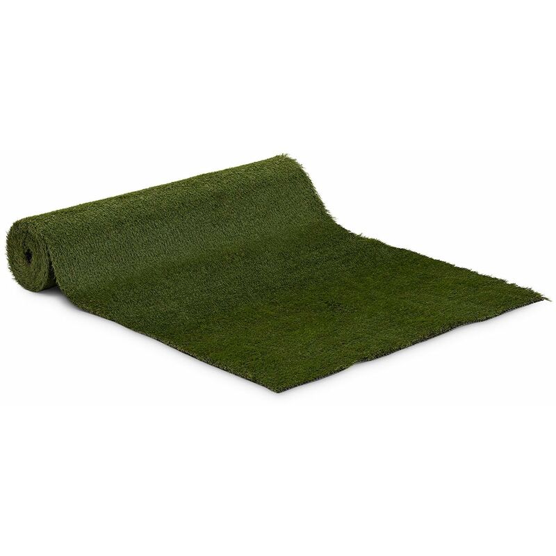 Gazon synthétique - 100 x 500 cm - Hauteur : 30 mm - Nombre de piqures : 20/10 cm - Résistant aux uv jardin