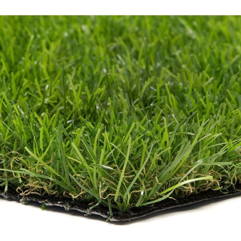 Divina Fire - Tapis de pelouse synthétique, fausse herbe artificielle, 25 mm, 1x5 mt, 48706