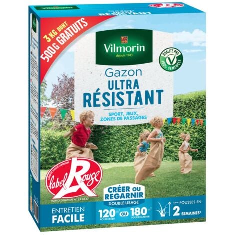 Gazon ultra résistant - Boite de 3 kgs dont 500g GRATUIT
