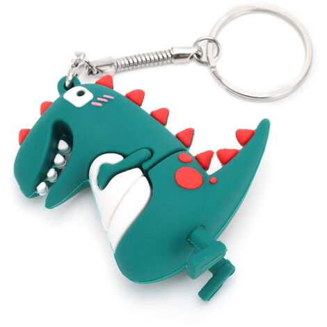 GB großer USB-Stick in Dinosaurierform mit USB-C-Adapter, tragbarer Speicher für Schule und Büro