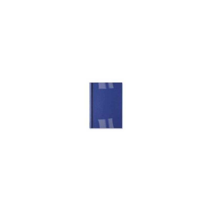 Image of GBC - Copertine rilegatura termica LeatherGrain 1,5mm blu royal