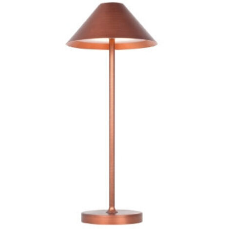GBC Lampada da Tavolo Liberty Rame in Alluminio Ricaricabile 3W 3000k
