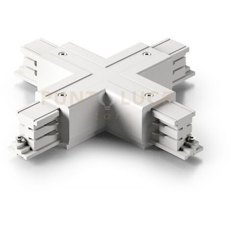 GBIC05- GIUNTO A "X" ELETTRICO-MECCANICO 220-240V PER SISTEMA BINARIO BIANCO