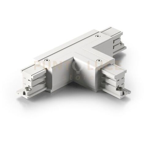 GBIC07- GIUNTO A "T" CONNETTORE DESTRO ELETTRICO-MECCANICO 220-240V PER SISTEMA BINARIO BIANCO