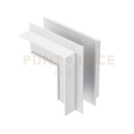 GBIGIB2- ANGOLO 90° PER SISTEMA O BINARIO INCASSO SOFFITTO/PARETE BIANCO