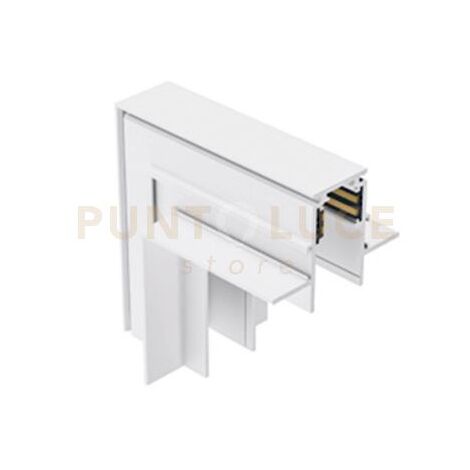 GBIGIB3- ANGOLO MECCANICO 90°  PARETE/SOFFITTO SISTEMA BINARIO INCASSO COLORE BIANCO
