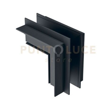 GBIGIN2- ANGOLO 90° PER SISTEMA O BINARIO INCASSO SOFFITTO/PARETE NERO