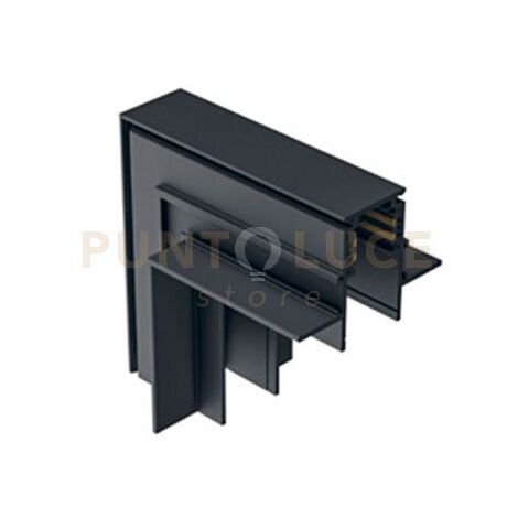 GBIGIN3- ANGOLO MECCANICO 90°  PARETE/SOFFITTO SISTEMA BINARIO INCASSO COLORE NERO