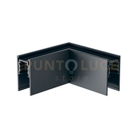 GBIGSN1- ANGOLO MECCANICO 90° SOFFITTO/SOFFITTO PER BINARIO MODULARE SUPERFICIE COLORE NERO
