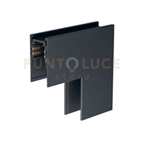 GBIGSN2- ANGOLO MECCANICO 90° PARETE/SOFFITTO PER BINARIO MODULARE SUPERFICIE NERO