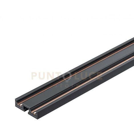 GBIN30- SISTEMA BINARIO MODULARE ELETTRICO-MECCANICO 48V DOPPIA PISTA SEZIONABILE DA SUPERFICIE MT2 NERO PIU TAPPI