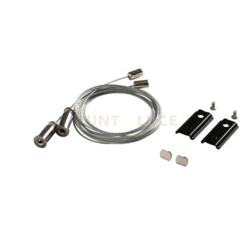 GBIS05- KIT SOSPENSIONE 2 CAVI MT2 BINARIO MODULARE DA SUPERFICIE "GBIN10 e GBIN11."