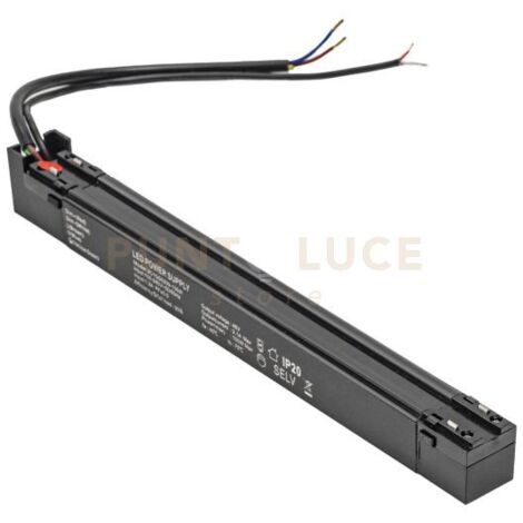 GBITR5- ALIMENTATORE INCASTRO MAGNETICO PER BINARIO "48V GBIN30" NERO