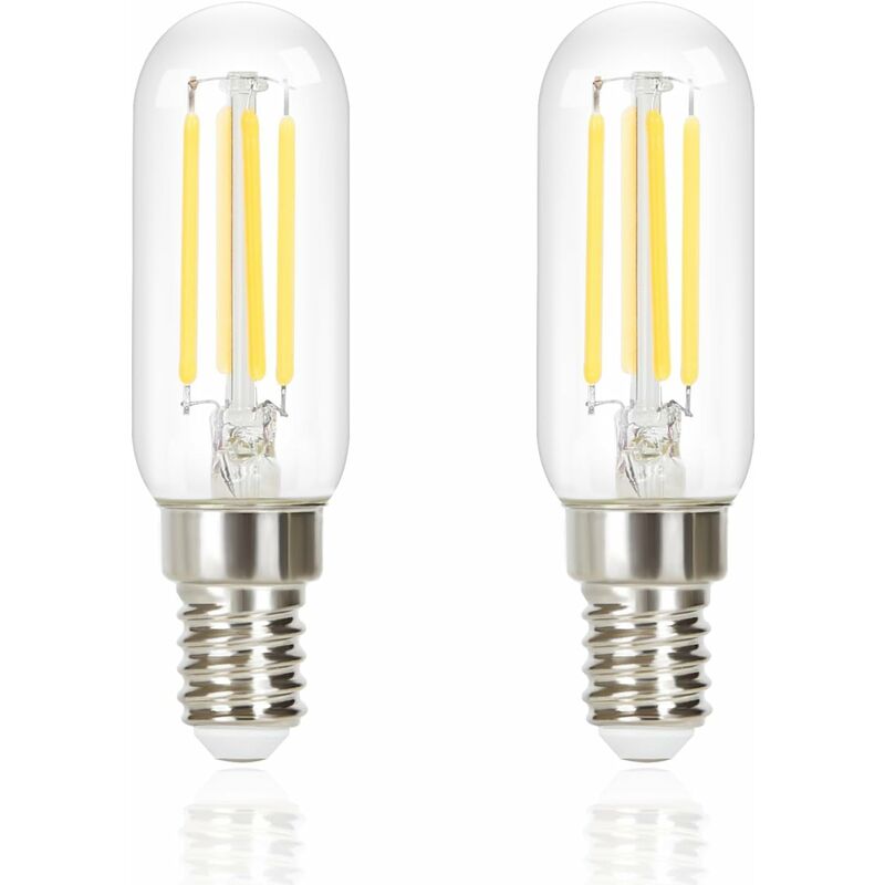 Gbly - 2 pcs Ampoules led E14 Blanc Froid 6000K - Équivalent 4W Vintage T25 Lampe Filament, Économie D'énergie, Bulbes de Lumière Edison en Verre