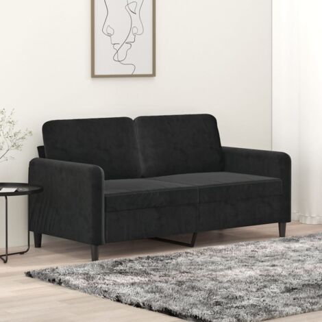 GBLY 2-Sitzer-Sofa Schwarz 140 cm Samt