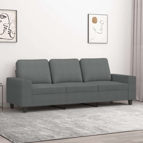 GBLY 3-Sitzer-Sofa Dunkelgrau 180 cm Stoff