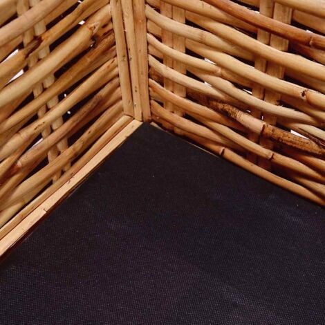 GBLY 3-Sitzer-Sofa Natürliches Rattan