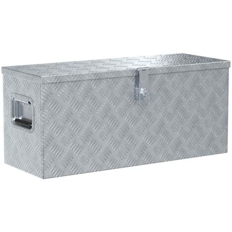 GBLY Aluminiumkiste 80×30×35 cm Silbern