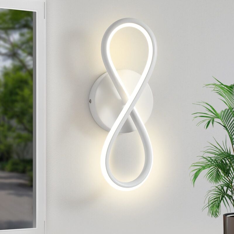 Gbly - Applique Murale led d'intérieur Moderne : Applique Murale pour Escalier Chambre Salon Couloir Design Cool 7W Design Courbe Appliques Murales