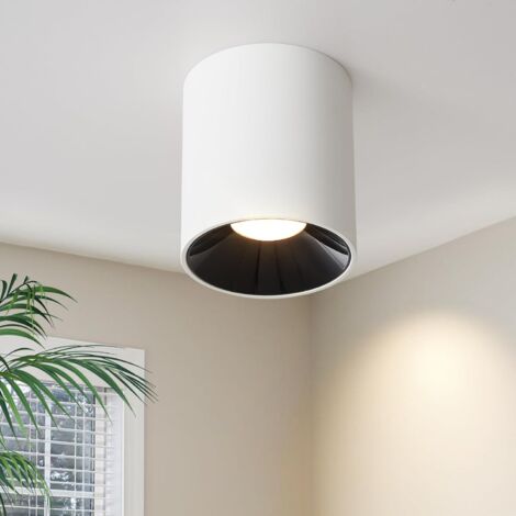 GBLY Aufbaustrahler LED Deckenspots Weiß - Aufbauspot Rund 7W Modern Klein Deckenleuchte Aufputz Warmweiß 3000K Flach Deckenstrahler Spots Deckenlampe Aufbau Spotleuchte für Flur Küche Esszimmer
