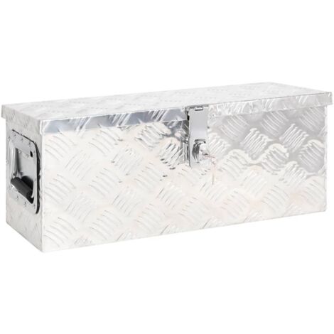 GBLY Aufbewahrungsbox Silbern 60x23,5x23 cm Aluminium