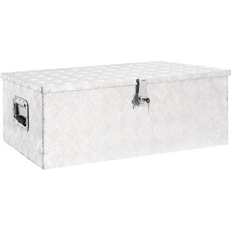 GBLY Aufbewahrungsbox Silbern 90x47x33,5 cm Aluminium