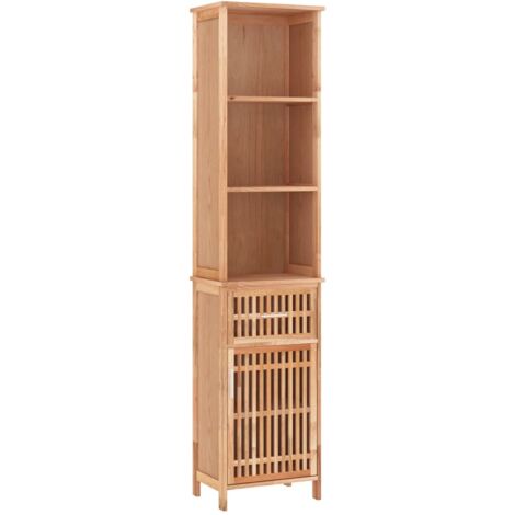 GBLY Badschrank 42x29x182 cm Massivholz Nussbaum