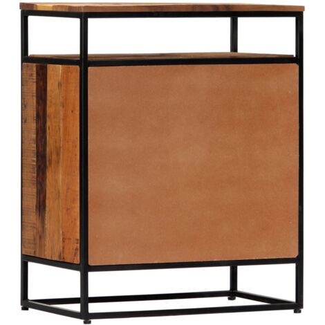 GBLY Beistellschrank 60x35x76 cm Massives Altholz und Stahl