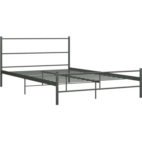 GBLY Bettgestell Grau Metall 120x200 cm