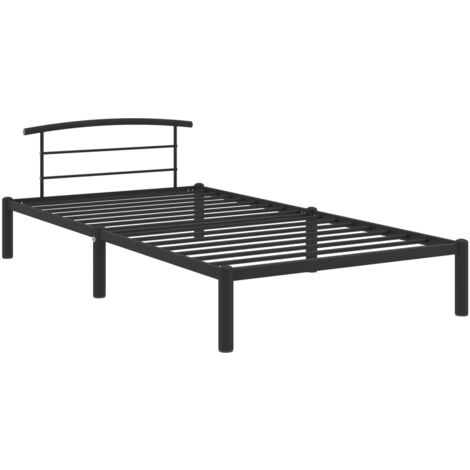 GBLY Bettgestell Schwarz Metall 90x200 cm