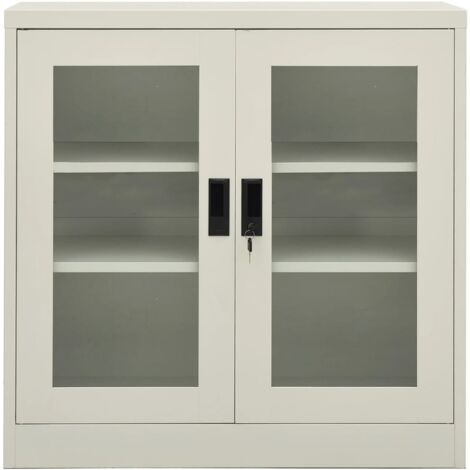 GBLY Büroschrank Hellgrau 90x40x90 cm Stahl