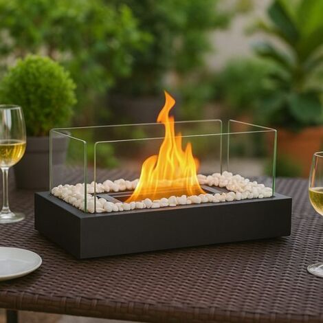 GBLY Fuoco da Tavolo Etanolo Posto di Fuoco da Tavolo Camino da Tavolo Per Balcone Camera da Letto Casa Festa Idee Regalo