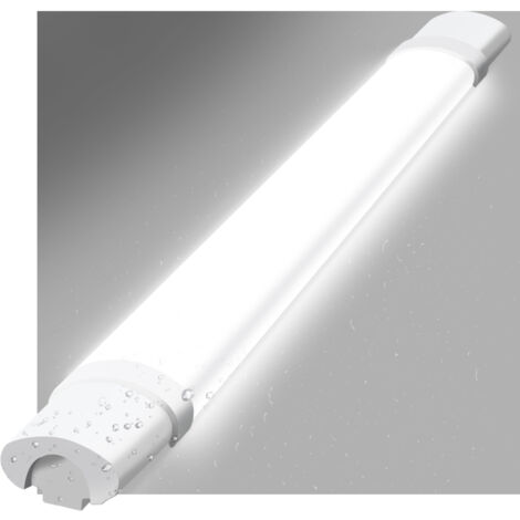 GBLY Deckenleuchte LED Feuchtraumleuchte 90CM -Deckenlampe Led Röhre 24W 3000LM Kellerlampe IP65 Wasserfest 5000K Werkstattlampe Wannenleuchte Feuchtraumlampe für Wohnzimer Büro Küche Garage