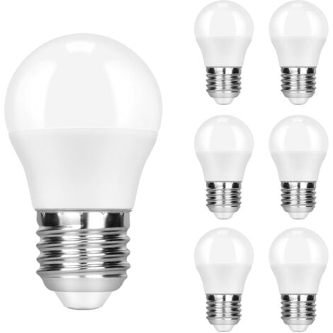 GBLY E27 LED Warmweiss Lampe - 5W Glühbirne Ersatz 50W Leuchtmittel 3000K Warmweiß Birne Energiesparlampe Kein Flimmern für Wohnzimmer Küchen Esstisch Bar Nicht Dimmbar 6er Pack
