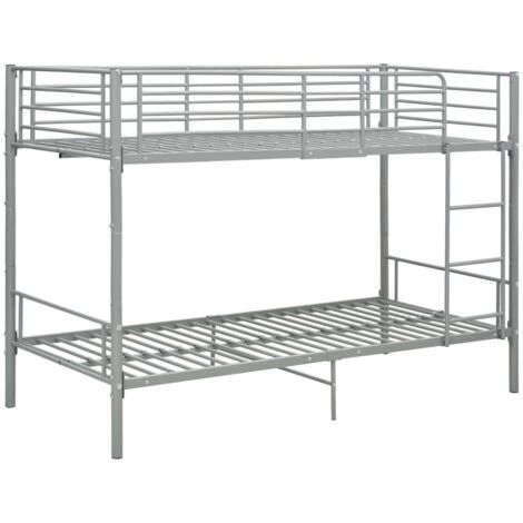 GBLY Etagenbett Grau Metall 90×200 cm