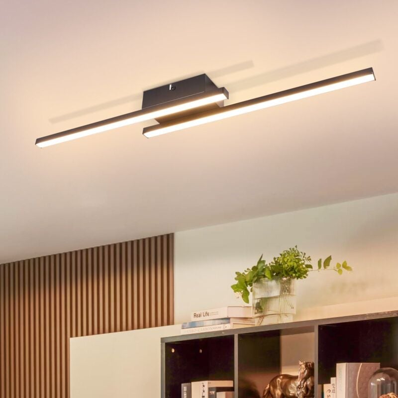 Lámpara de techo led blanca - Lámpara de salón de 12W, lámpara de dormitorio a 3000K, lámpara de techo moderna para pasillo, cocina, baño y balcón