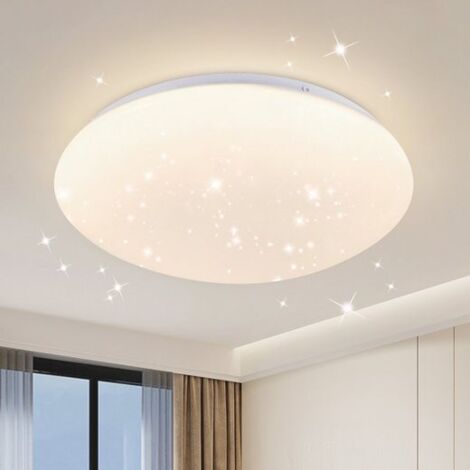 GBLY LED Deckenleuchte Deckenlampe Küche: Küchenlampe Decke Ø25cm 12W Schlafzimmerlampe Rund Neutralweiß 4000K Deckenbeleuchtung Sternenhimmel Flurlampe für Kinderzimmer Treppenhaus