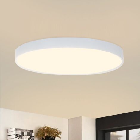 GBLY LED Plafoniera ultra sottile 28 mm, fase LED integrata 17W, 3000K Moderna Lampada da Soffitto a LED IP44 impermeabile, per cucina, corridoio, scala, camera da letto, ingresso, bianco