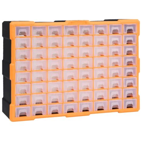 GBLY Multi-Schubladen-Organizer mit 64 Schubladen 52x16x37,5 cm