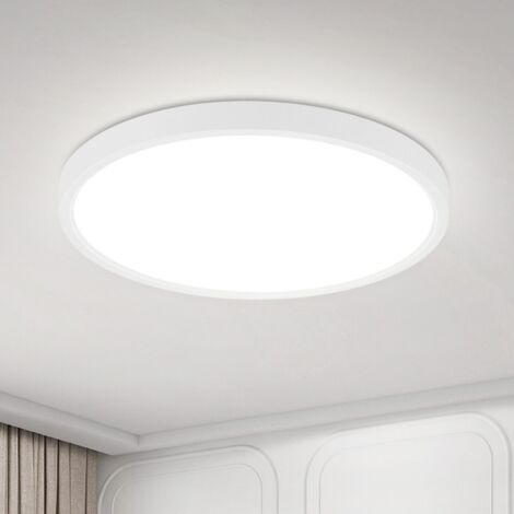 GBLY Plafoniera LED Piatta - Diametro 18 cm - Plafoniera 15 W - Rotonda, Bianca, 6000 K - Illuminazione da soffitto moderna per cucina, corridoio, camera da letto